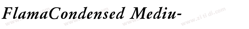 FlamaCondensed Mediu字体转换 FlamaCondensed Mediu字体转换